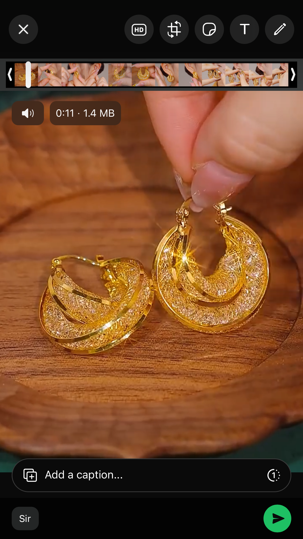 Multi Layer Mesh Earrings(24k Gold plated)